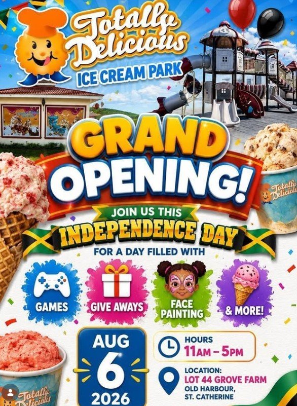 Grand Opening of the Totally Delicious Ice Cream Park