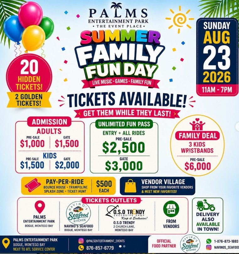 Summer Family Fun Day at Palms Entertainment Park
