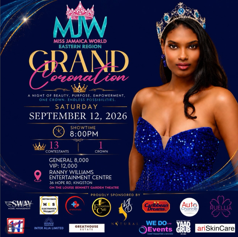 Miss Jamaica World Eastern Region Grand Coronation 2026.